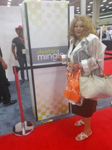 Ms. Caddie enjoying herself doing this year's Megafest.